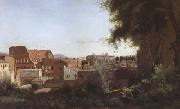 Jean Baptiste Camille  Corot The Colosseum Seen from the Farnese Gardens (mk05) oil painting artist